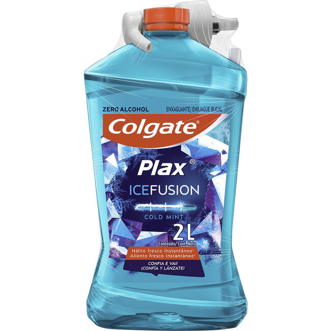 Enxaguante Bucal Colgate Plax Ice Fusion Cold Mint 2L