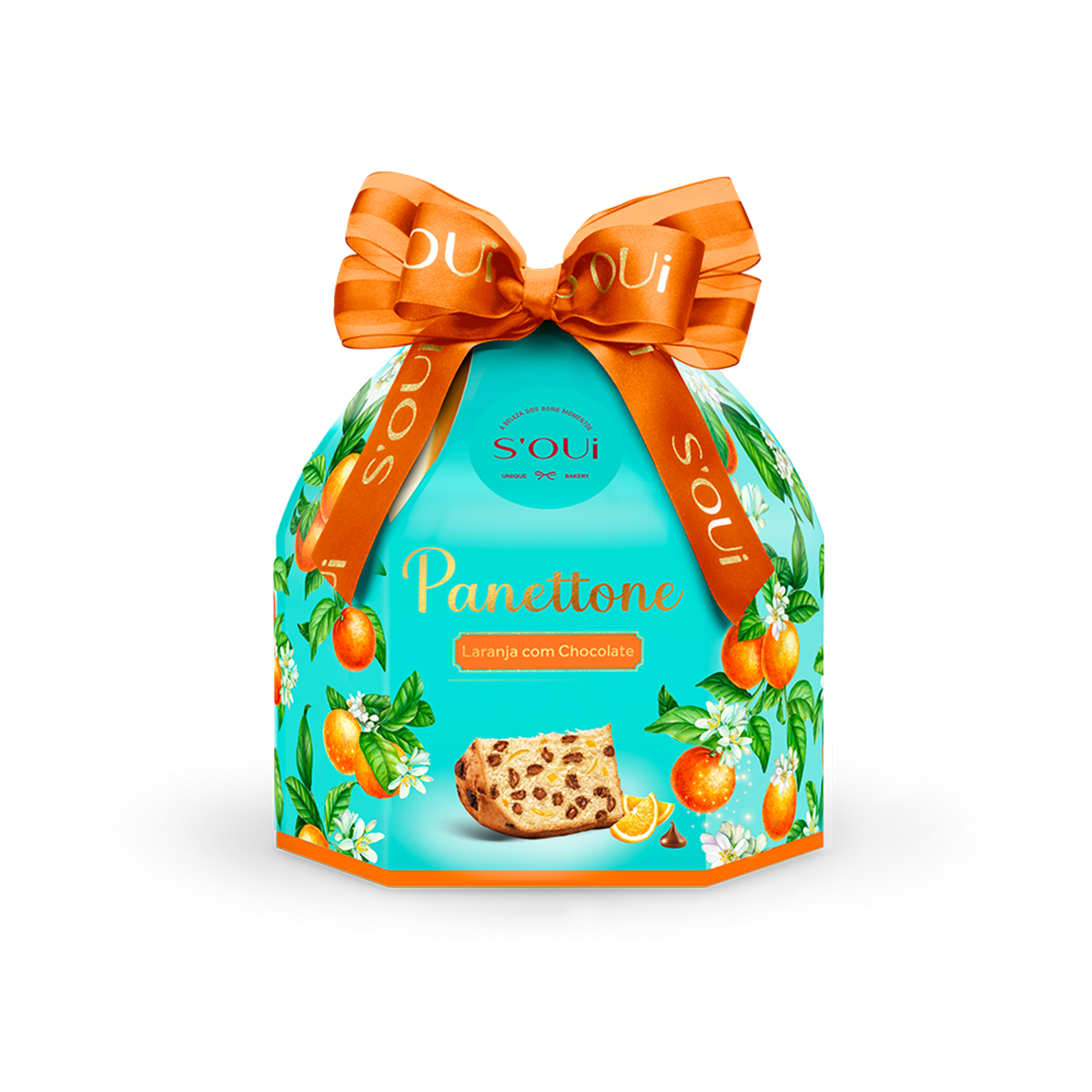 PANETTONE COM GOTAS DE CHOCO E LARANJA CRISTAL SOUi 400G