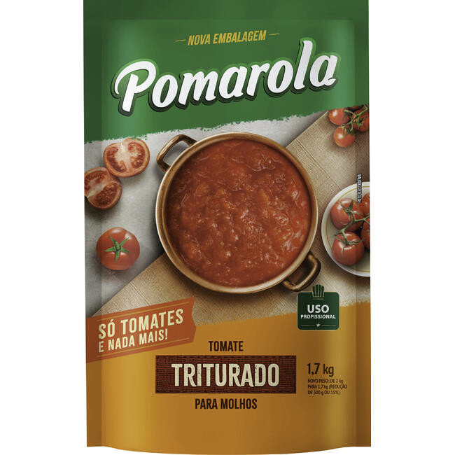 Molho de Tomate Pomarola Triturado 1,7kg