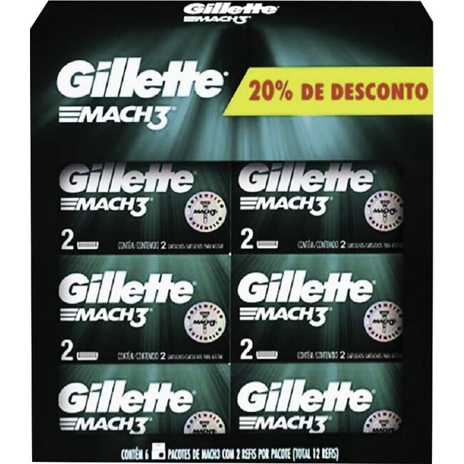 Carga Gillette Mach 3 Promocional 6x2un