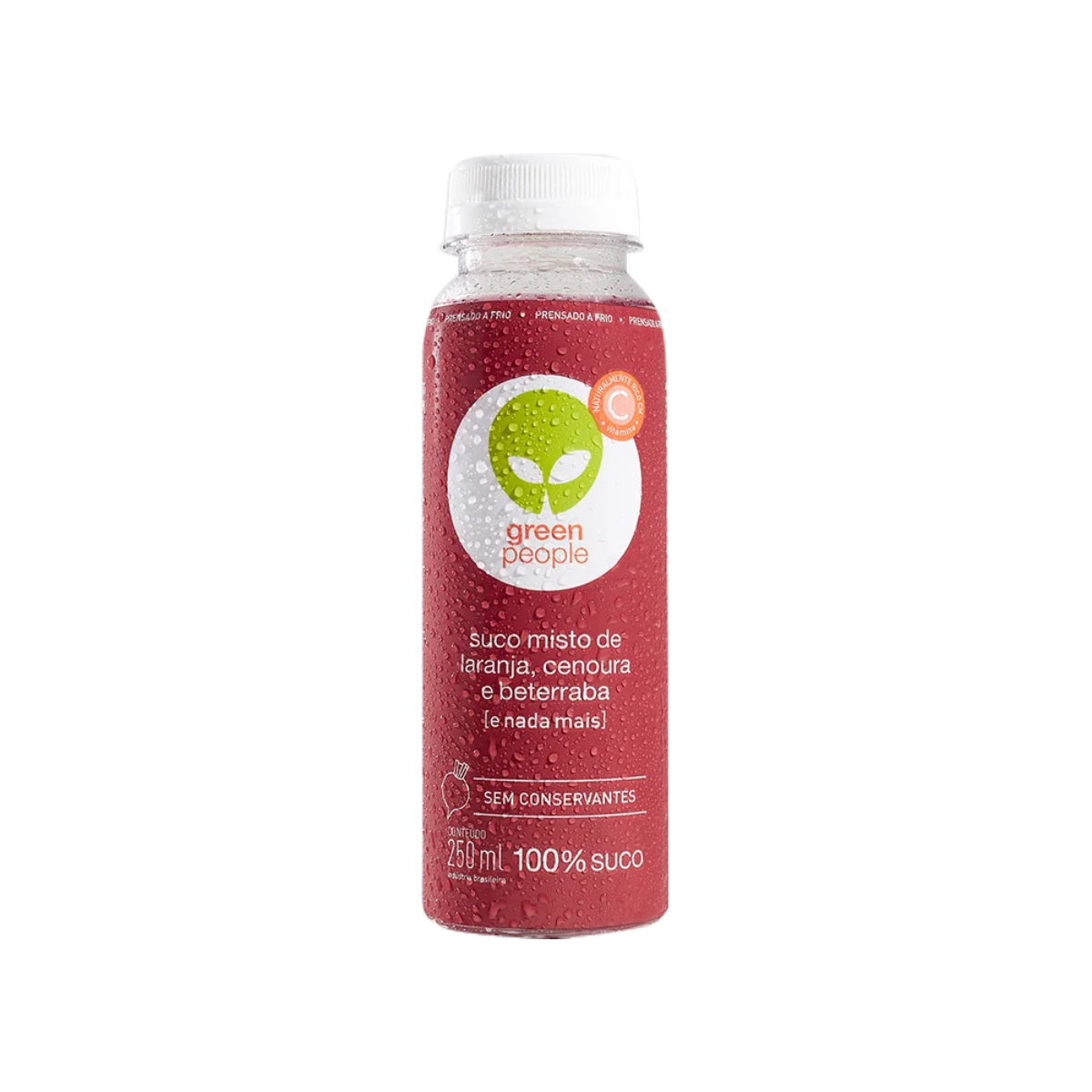 Suco Laranja, beterraba e Cenoura Greenpeople 250ml