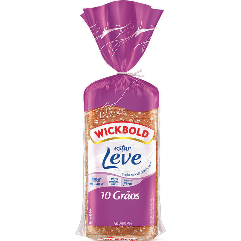 Pão 10 Grãos Wickbold Estar Leve 370g