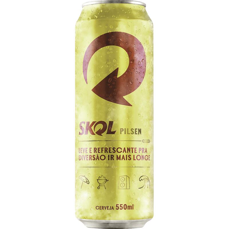 Cerveja SKOL Pilsen 550ml Lata