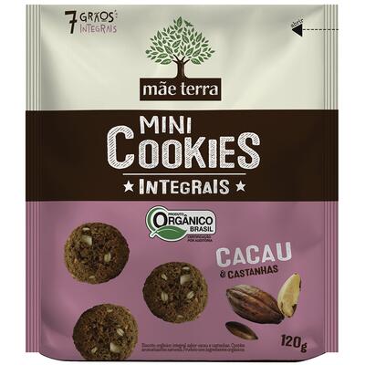 Biscoito Cookie Orgânico Mãe Terra Cacau 120g