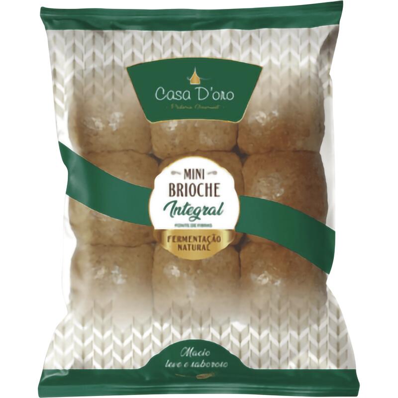Mini Pão Brioche Casa D'Oro Integral 270g