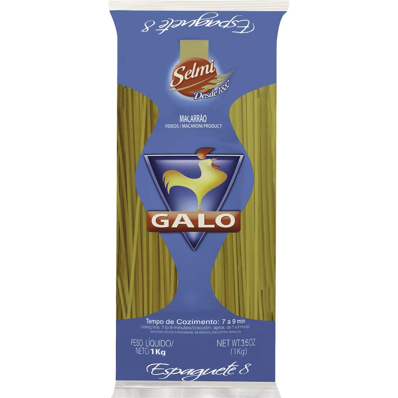 Macarrão de Sêmola Galo Espaguete 8 1kg