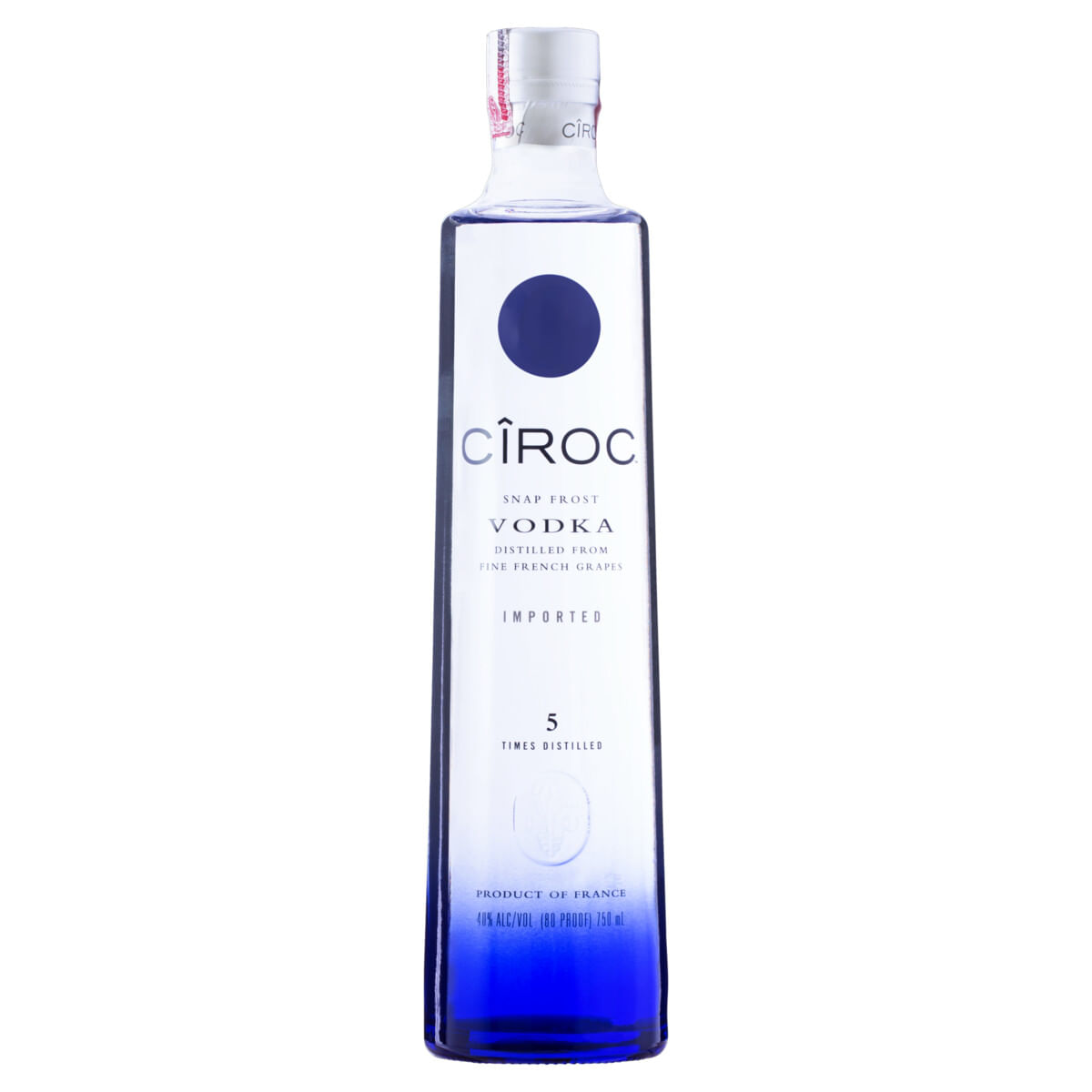 Vodka 5x Destilada CIROC Garrafa 750ml