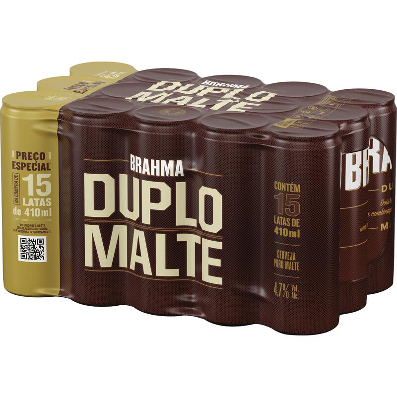 Cerveja Brahma Duplo Malte 15x410ml