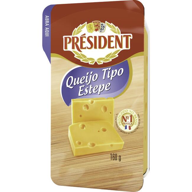 Queijo Estepe Président Fracionado 160g