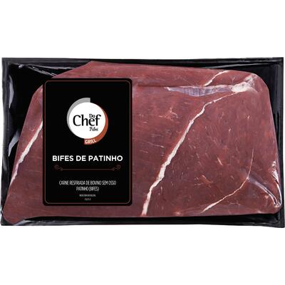 Patinho Bov Do Chef Bifes Resf Preço por quilo na bandeja
