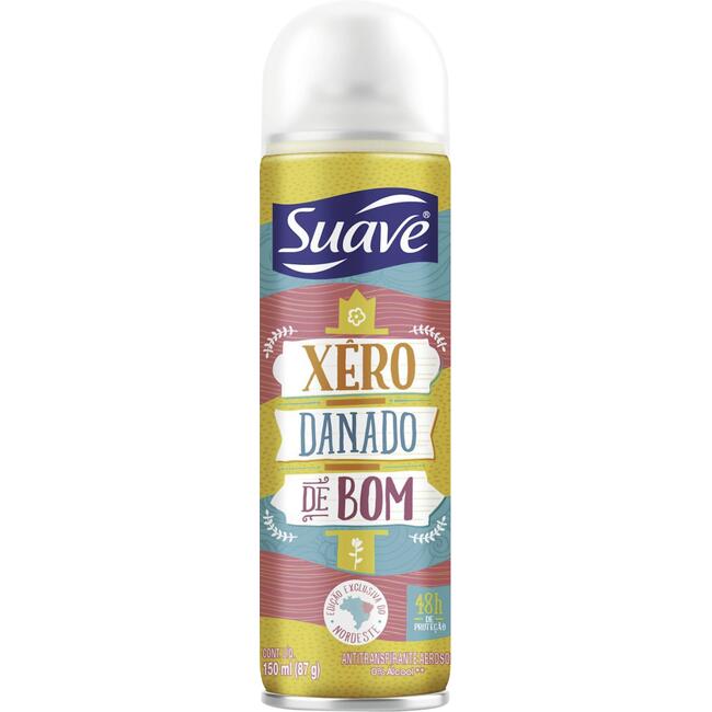 Desodorante Aerossol Suave Xêro Danado de Bom 150ml