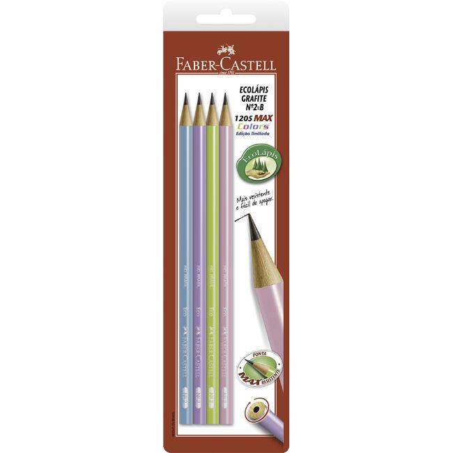 Ecolápis Graft Colors Faber-Castell 4 un