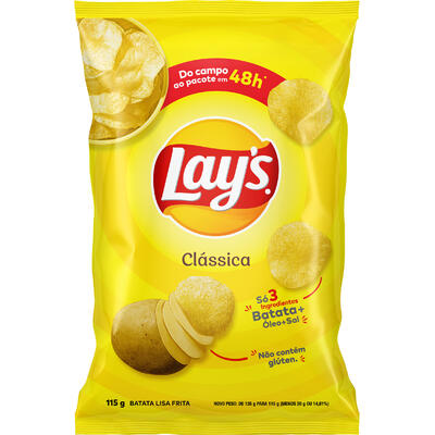 Batata Frita Lisa Clássica Lays 115G