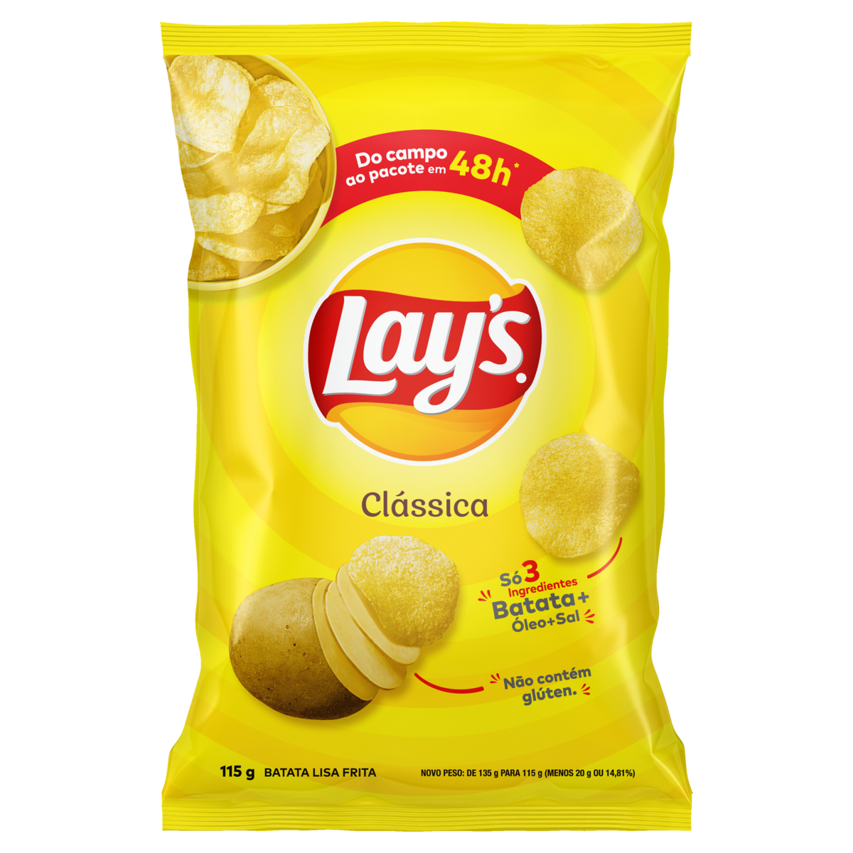 Batata Frita Lisa Clássica Lays 115G