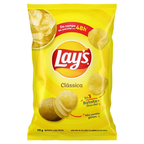 Batata Frita Lisa Clássica Lays 115G