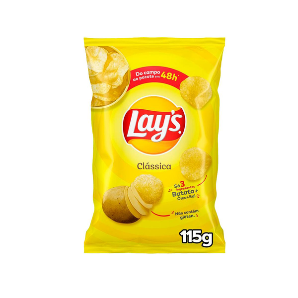 Batata Frita Lisa Clássica Lays 115G