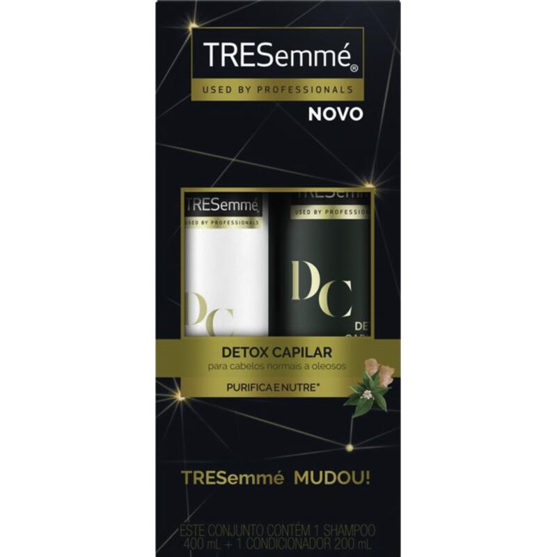 Kit Tresemmé Shampoo 400ml+Cond 200ml Detox