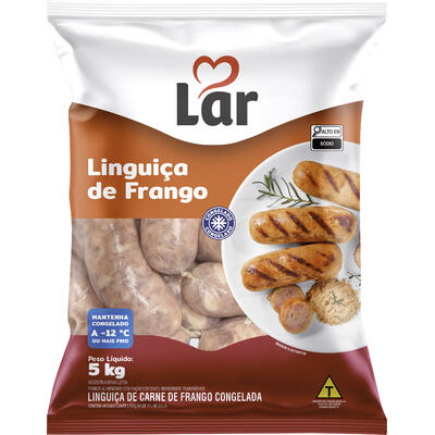Linguiça de Frango Lar Grossa Congelada 5kg