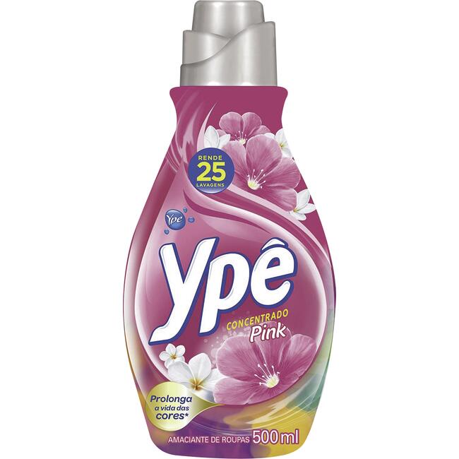 Amaciante para Roupas Concentrado Ypê Rosa 500ml