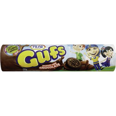 Biscoito Recheado Pilar Gufs Chocolate 130g