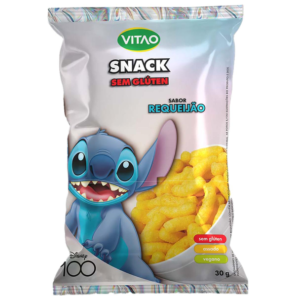 Snack Vitao 30g - Disney - Sem Glúten - Requeijão