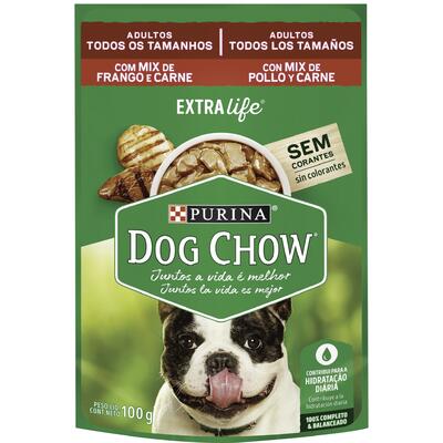 Alimento para Cães Dog Chow Frango e Carne 100g