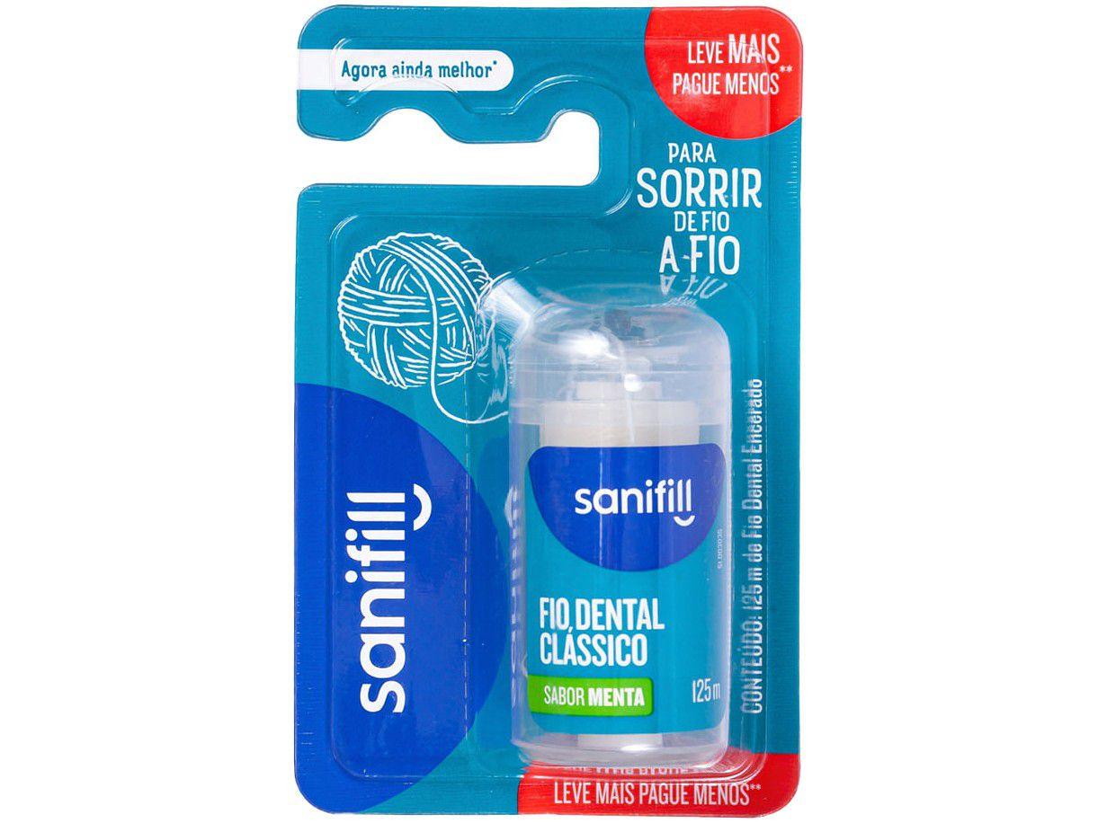 Fio Dental Sanifill Clássico Menta 125m