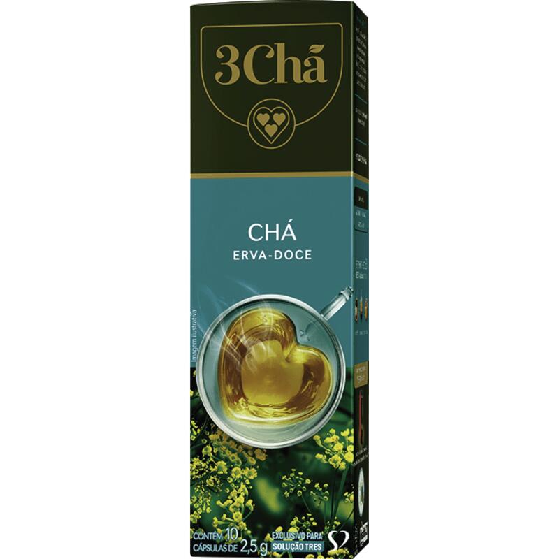 Chá em Cápsulas 3 Corações Erva doce 10x2,5g