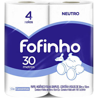 Papel Higiênico Fofinho F S 4 rolos
