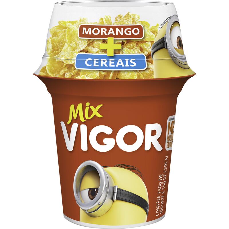 Iogurte Vigor Mix Morango com Sucrilhos 165g