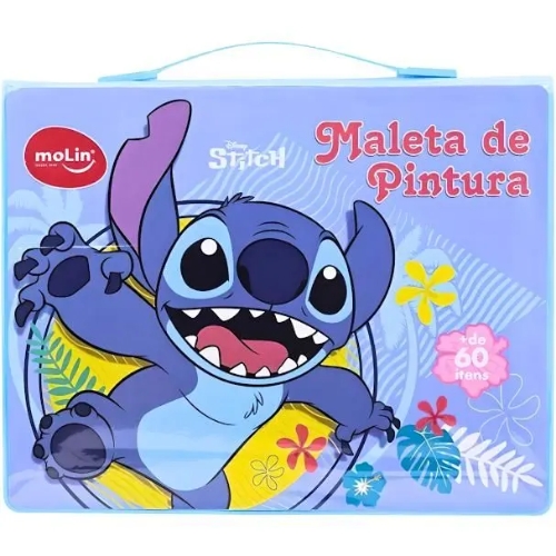 Maleta De Pintura Stitch Molin 64 Itens