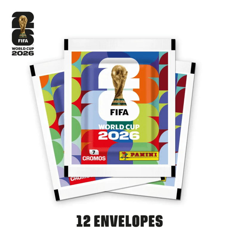 Blister Panini 12 Pacote Copa 2026 + Cartela Un