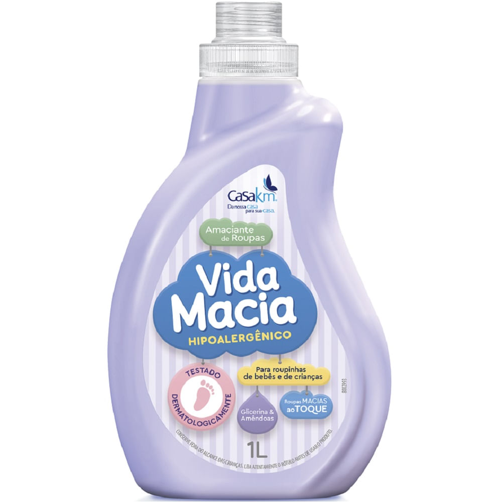 Amaciante Vida Macia Glicerina e Amêndoas 1L