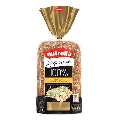 Pão Integral Nutrella Supreme 450g