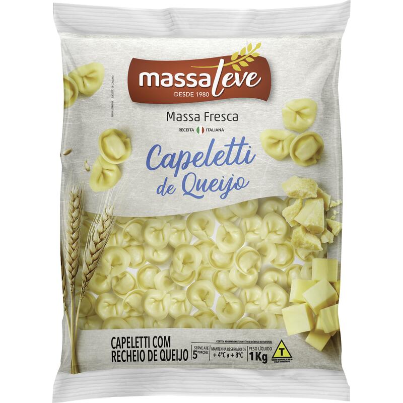 Capeletti Massa Leve Queijo 1kg