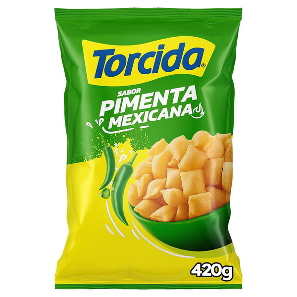 Salgadinho de Trigo Pimenta Mexicana Torcida Pacote 420g