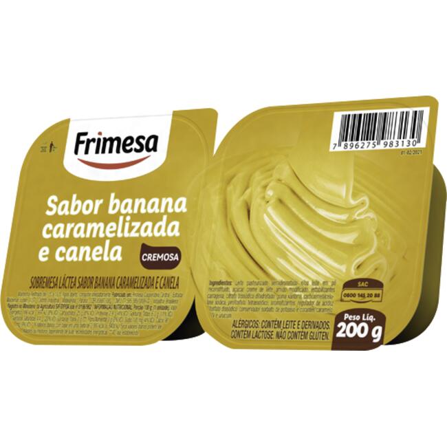 Sobremesa Frimesa Banana com Canela 200g