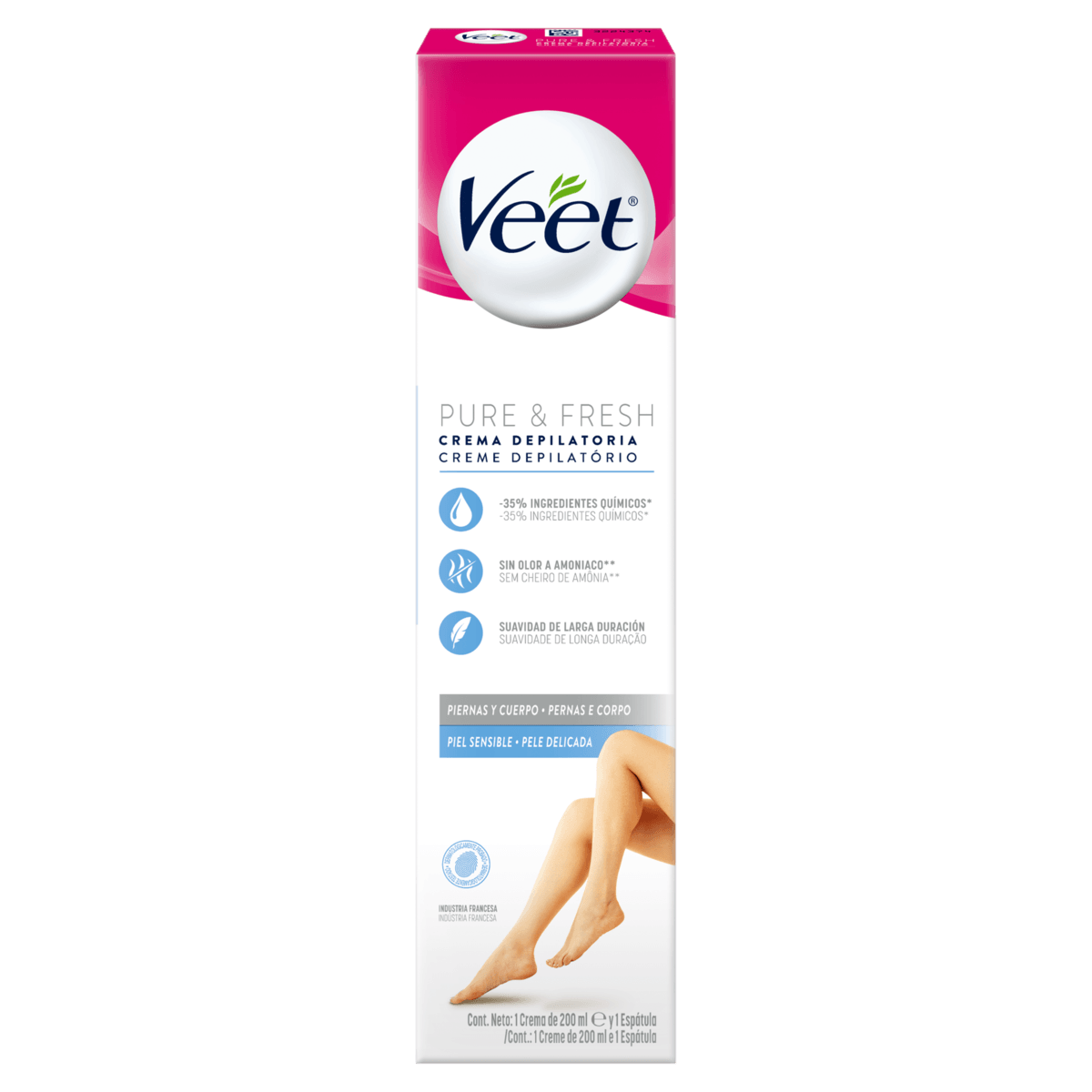 Creme Depilatório VEET Pure & Fresh 200ml