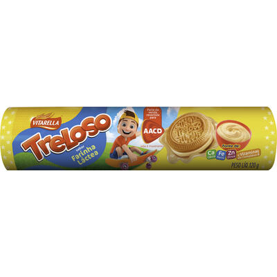 Biscoito Recheado Treloso Farinha Láctea 120g