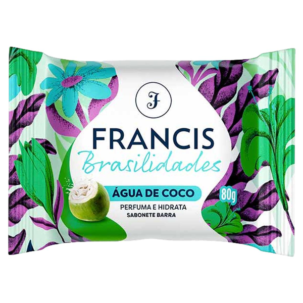 Sabonete Barra Água de Coco Francis Brasilidades Flow Pack 80g