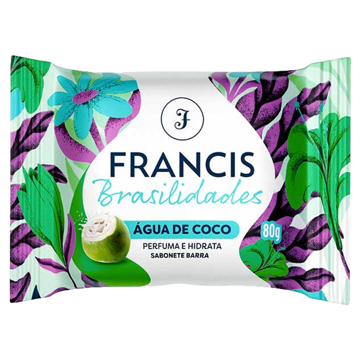 Sabonete Barra Água de Coco Francis Brasilidades Flow Pack 80g
