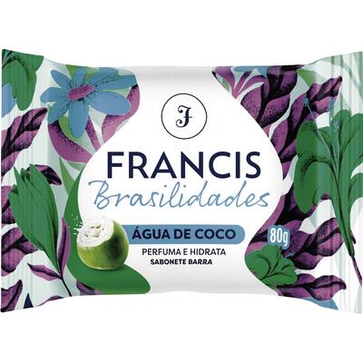 Sabonete Barra Água de Coco Francis Brasilidades Flow Pack 80g