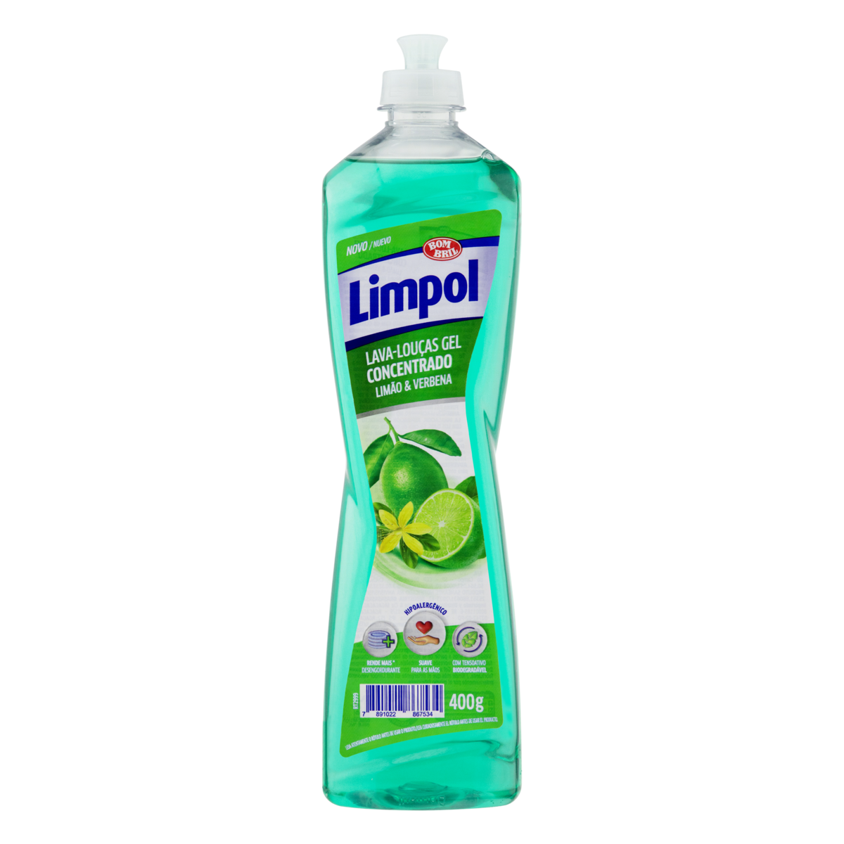 Detergente Gel LIMPOL Limão & Verbena Concentrado 400g