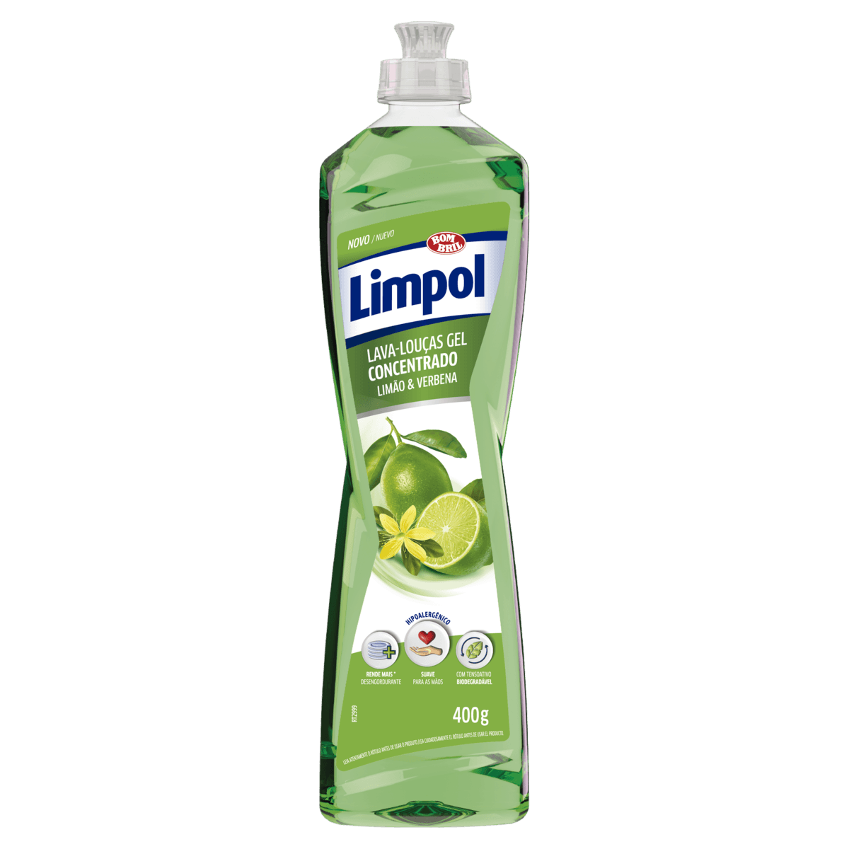 Detergente Gel LIMPOL Limão & Verbena Concentrado 400g