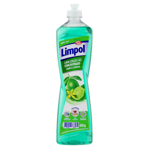 Detergente Gel LIMPOL Limão & Verbena Concentrado 400g
