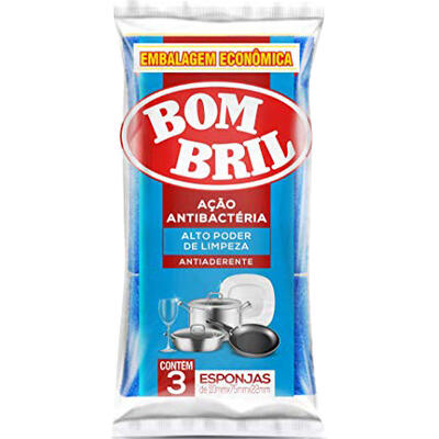 Esponja Bombril Antiaderente 3 unidades