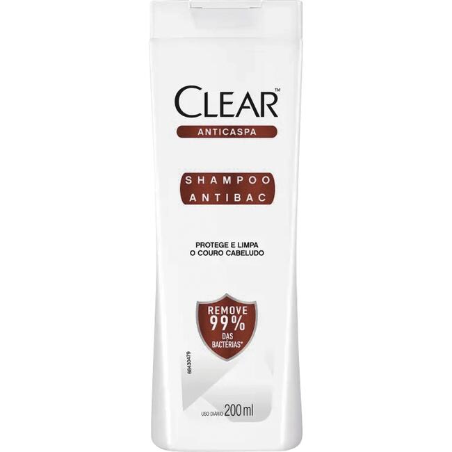 Shampoo Clear Antibacteriano 200ml