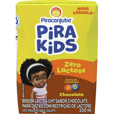Achocolatado Pirakids Zero Lactose 200ml