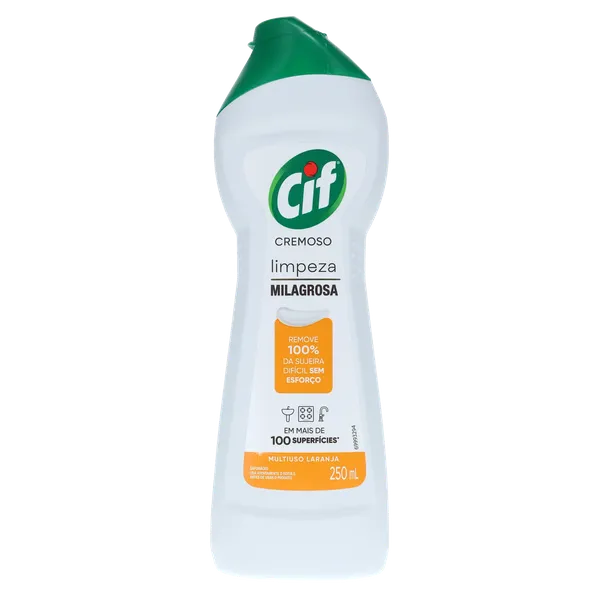 Saponáceo Cremoso Cif 250ml - Laranja