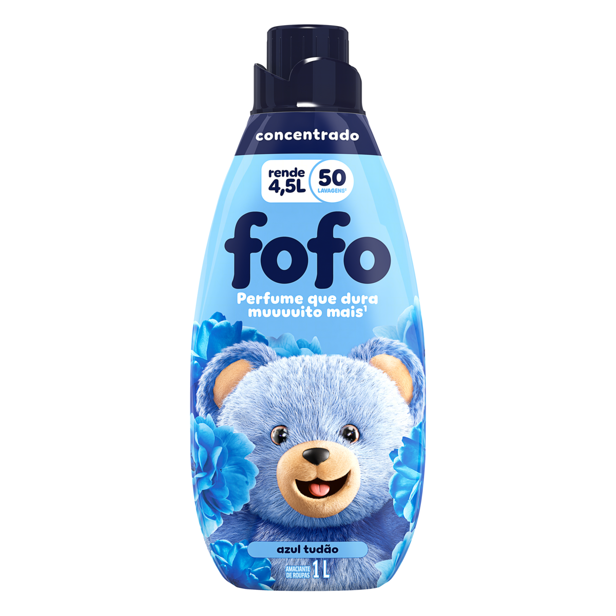 Amaciante Concentrado Fofo Cheirosíssimo Azul Tudão 1L